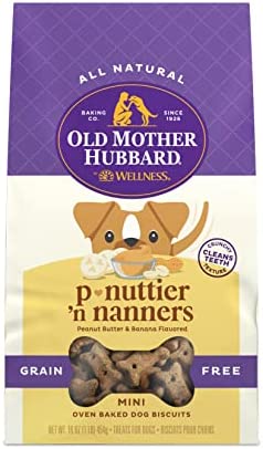 14 ounce Old Mother Hubbard by Wellness Grain-Free Natural Dog Biscuits, Oven-Baked Crunchy Dog Treats, Mini Size, Ideal for Training (Payment Plan-No Credit Check-No Interest Rate)