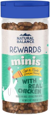 Natural Balance Limited Ingredient Diets Mini-Rewards Grain-Free Dog Training Treats | Protein Options Include Chicken, Salmon or Turkey