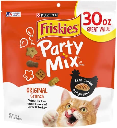 Purina Friskies Party Mix Adult Cat Treats Extra Large Pouches  (Payment Plan-No Credit Check-No Interest Rate)