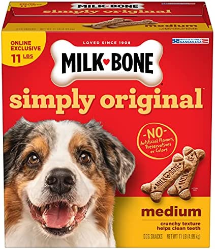 11 Pd Milk-Bone Simply Original Dog Treat Biscuits, No Artificial Flavors, Preservatives or Colors