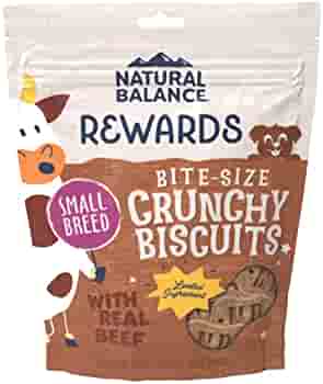 Natural Balance Limited Ingredient Crunchy Biscuits, Grain-Free or Healthy Grains, Treats for Small-Breed Dogs, Protein Options Include Duck, Bison, Chicken, Venison, Fish, Lamb, Beef, Peanut Butter