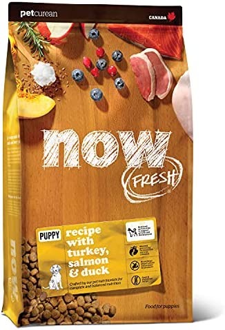 22 pd Now Fresh Grain Free Dog Food- Healthy Diet with Priobiotics & Real Meat and Fish for Protein - Turkey, Salmon & Duck (Payment Plan-No Credit Check-No Interest Rate) 