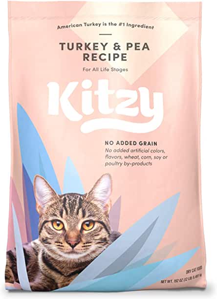 12 pound-Amazon Brand - Kitzy Dry Cat Food, Grain-Free (Turkey/Whitefish & Pea Recipe)(Payment Plan-No Credit Check-No Interest Rate)
