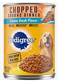 13.2 Ounce (pack of 12) PEDIGREE Chopped Ground Dinner Wet Dog Food, 13.2 oz. Cans (Payment Plan-No Credit Check-No Interest Rate) 
