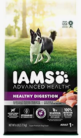 6 Pound-Iams Advanced Health Adult Healthy Digestion Dry Dog Food, Chicken 