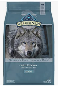 4.5 Pound-Blue Buffalo Wilderness High Protein, Natural Adult Dry Dog Food
