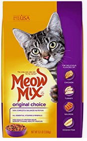 6.3 pound (1) Meow Mix Original Choice Dry Cat Food 