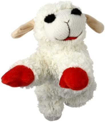 Multipet Lambchop Plush Dog Toy with Squeaker