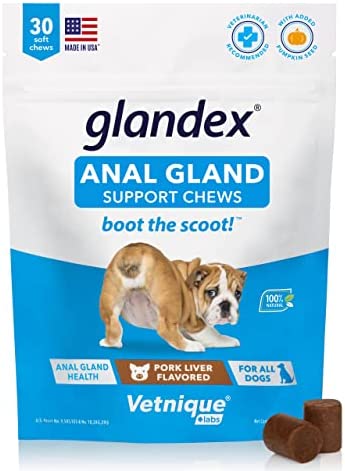 30 ct Glandex Anal Gland Soft Chew Treats with Pumpkin for Dogs Chews with Digestive Enzymes, Probiotics Fiber Supplement for Dogs – (Payment Plan-No Credit Check-No Interest Rate) 