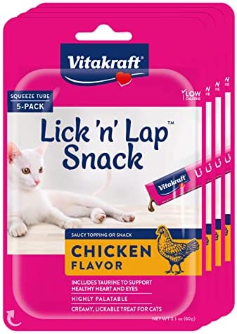 20 servings Vitakraft Lick 'n' Lap Creamy Cat Treat – Great for Bonding – Low Calorie Interactive Wet Cat Treat (Payment Plan-No Credit Check-No Interest Rate)