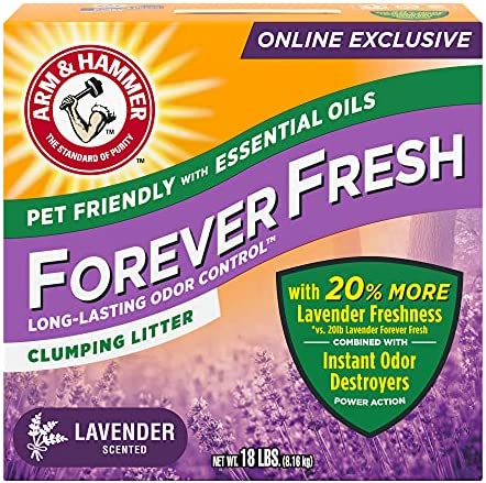 Arm & Hammer Forever Fresh, Pet Friendly with Essential Oils, Clumping Cat Litter, 18lb