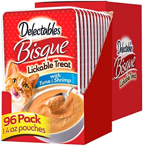 Hartz Delectables Bisque Lickable Wet Cat Treats, Multiple Flavors  (Payment Plan-No Credit Check-No Interest Rate)