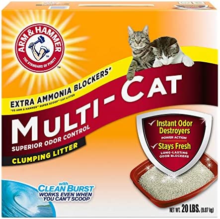 20 pd Arm & Hammer Scented Multi-Cat Clumping Litter (Payment Plan-No Credit Check-No Interest Rate) 