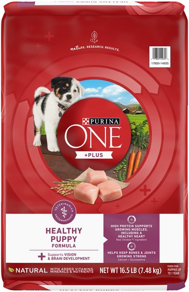16.5 pd Purina ONE Natural, High Protein +Plus Healthy Puppy Formula Dry Puppy Food