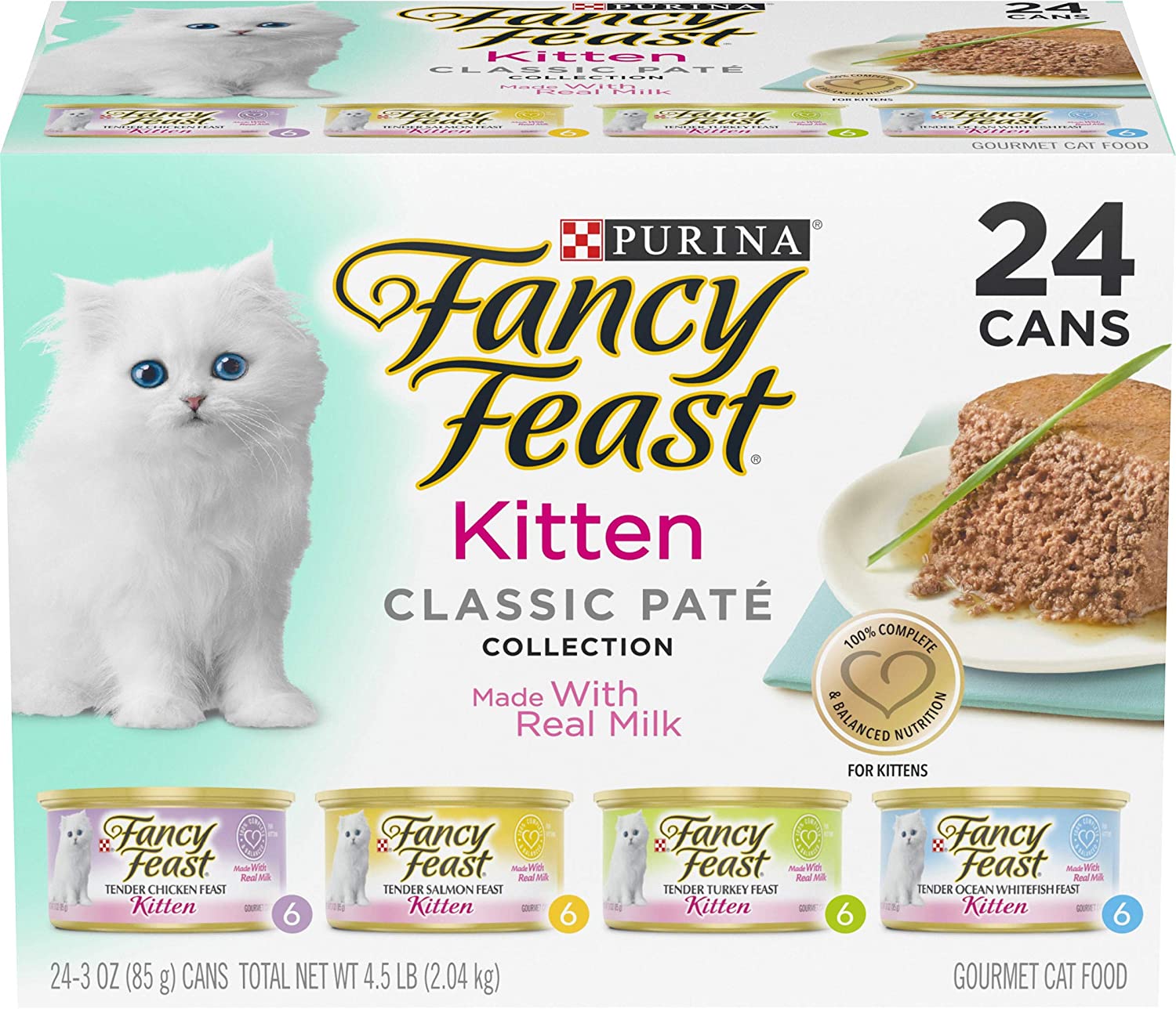 3 ounce (24) Fancy Feast Purina Kitten Canned Wet Cat Food  (Payment Plan-No Credit Check-No Interest Rate)